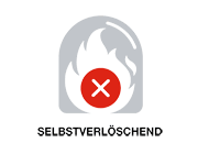 Charakteristiken GFK: selbstverlöschend